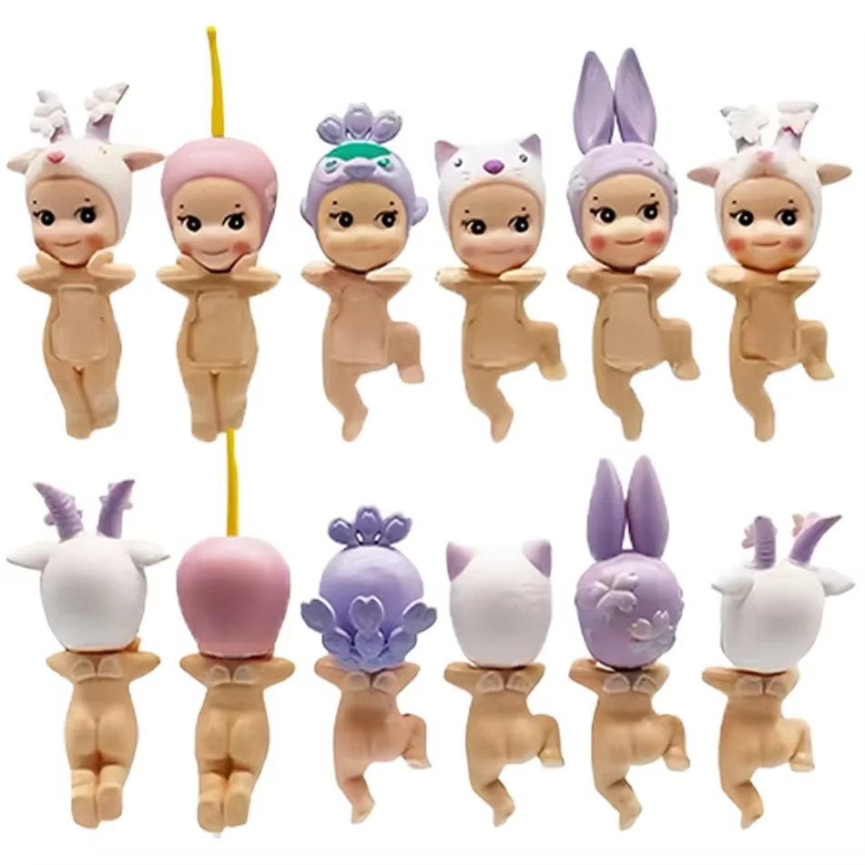 Angel Doll Cherry Blossom Series Night Version Blind Box Collect Hippers Action Figure Angel Doll Cherry Blossom Series Night Version Blind Box Collect Hippers Action Figure